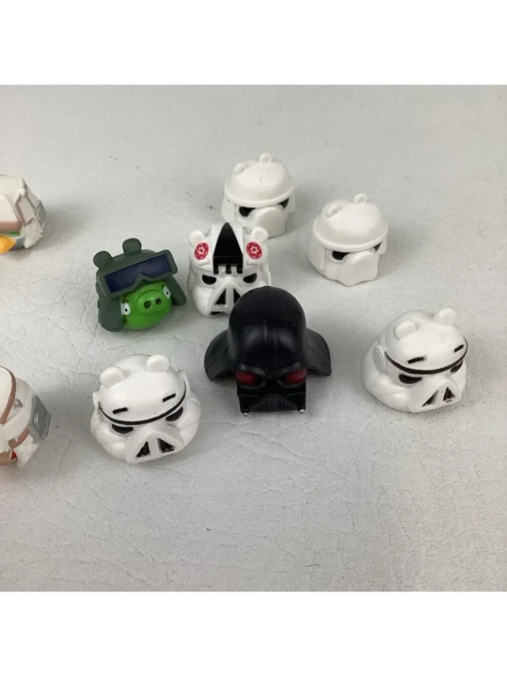 Angry Birds Star Wars Bundle Lot of 12 Game Figures Jenga Rubber Pencil Topper